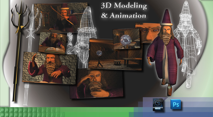 3D Modeling & Animation - 3D StudioMax, Ps